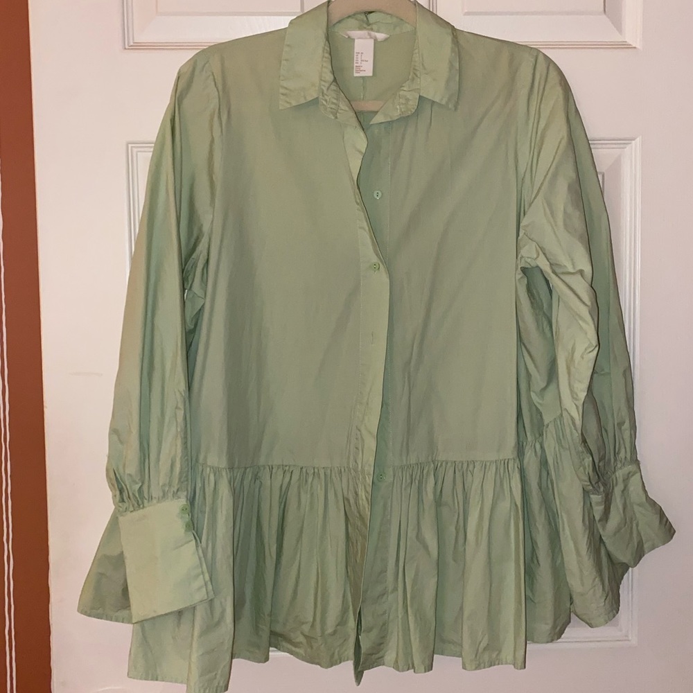H&M Button Down Baby Doll Top